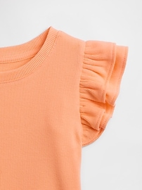 babyGap Ribbed Flutter Sleeve T-Shirt