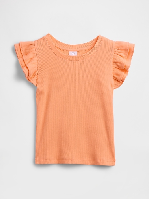 Image number 1 showing, babyGap Ribbed Flutter Sleeve T-Shirt