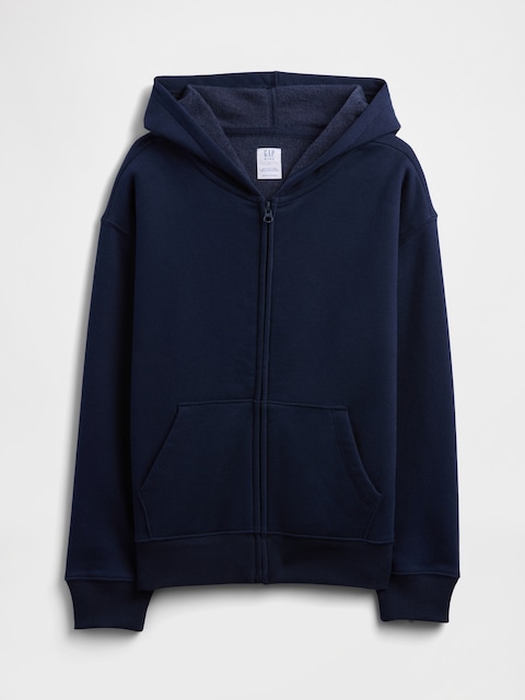 Relaxed Fleece Zip Hoodie
