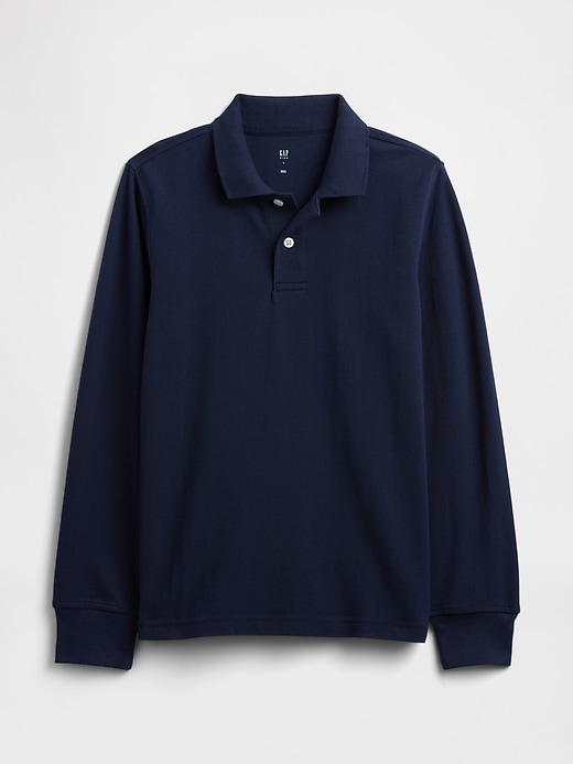 Image number 1 showing, Kids Uniform Pique Polo Shirt
