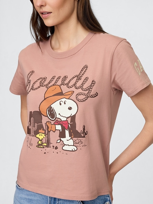 Image number 4 showing, Peanuts Shrunken Graphic T-Shirt