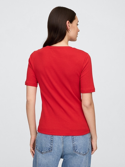Image number 2 showing, Favorite Ribbed Crewneck T-Shirt
