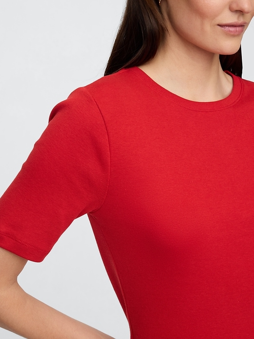 Image number 4 showing, Favorite Ribbed Crewneck T-Shirt
