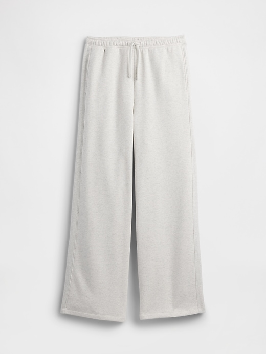 Image number 5 showing, Fleece Rib-Seam Wide-Leg Pants