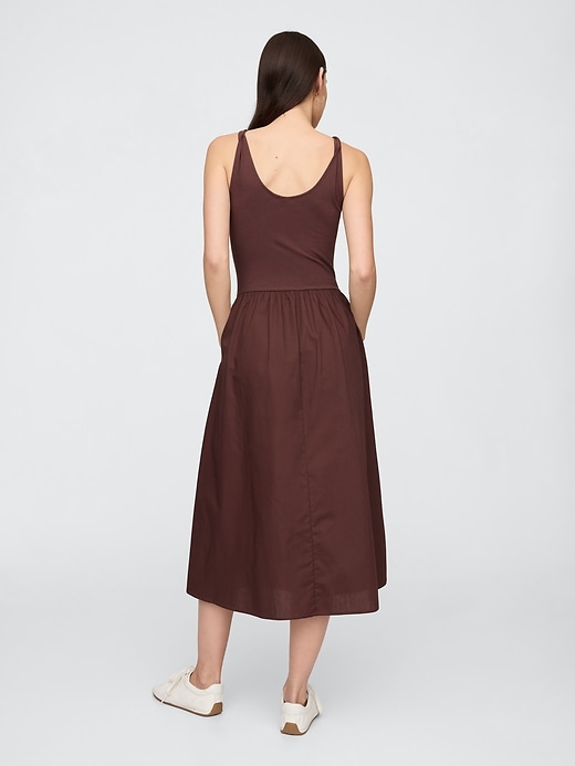 Image number 2 showing, Twist-Strap Scoopneck Midi Dress