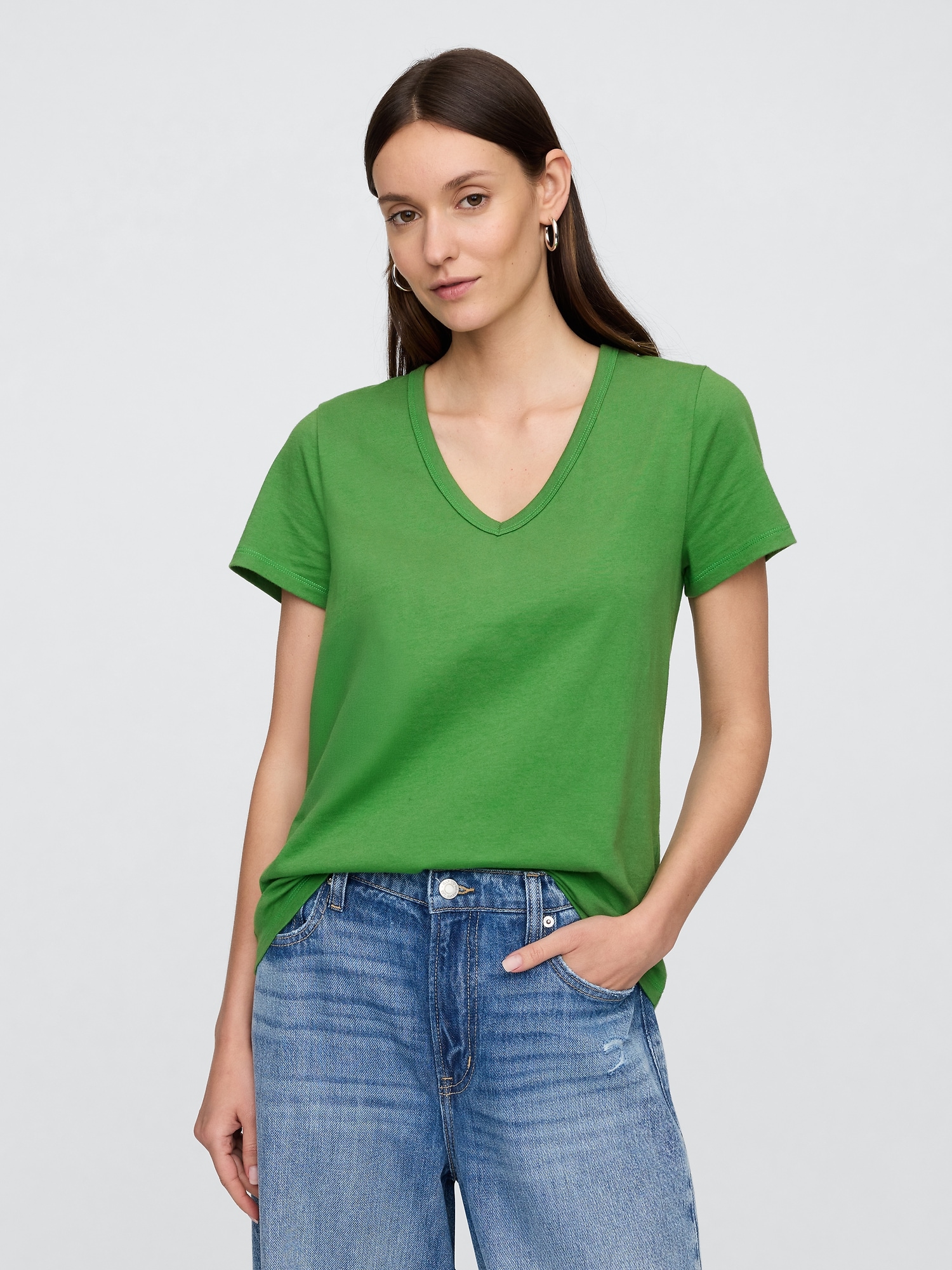 Favorite V-Neck T-Shirt - Green