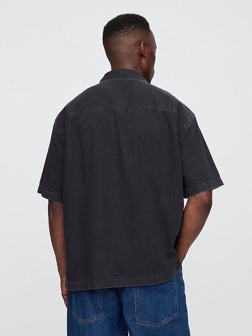Image number 2 showing, Denim Shirt in Boxy Fit