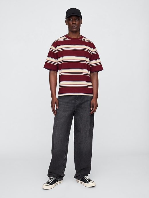 Image number 3 showing, Vintage Soft Stripe Boxy T-Shirt