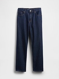 Mid Rise Relaxed Straight Jeans
