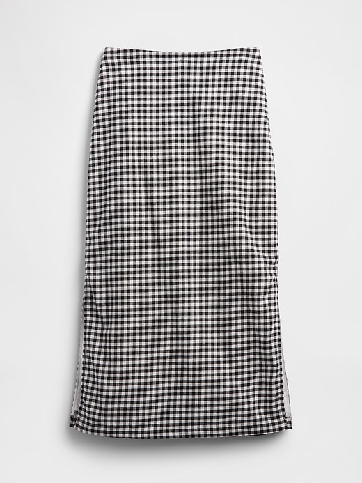 Image number 5 showing, Linen-Blend Maxi Slip Skirt