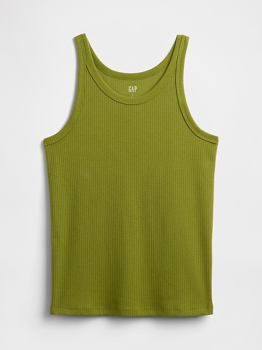 Image number 5 showing, Ribbed Scoopneck Tank Top