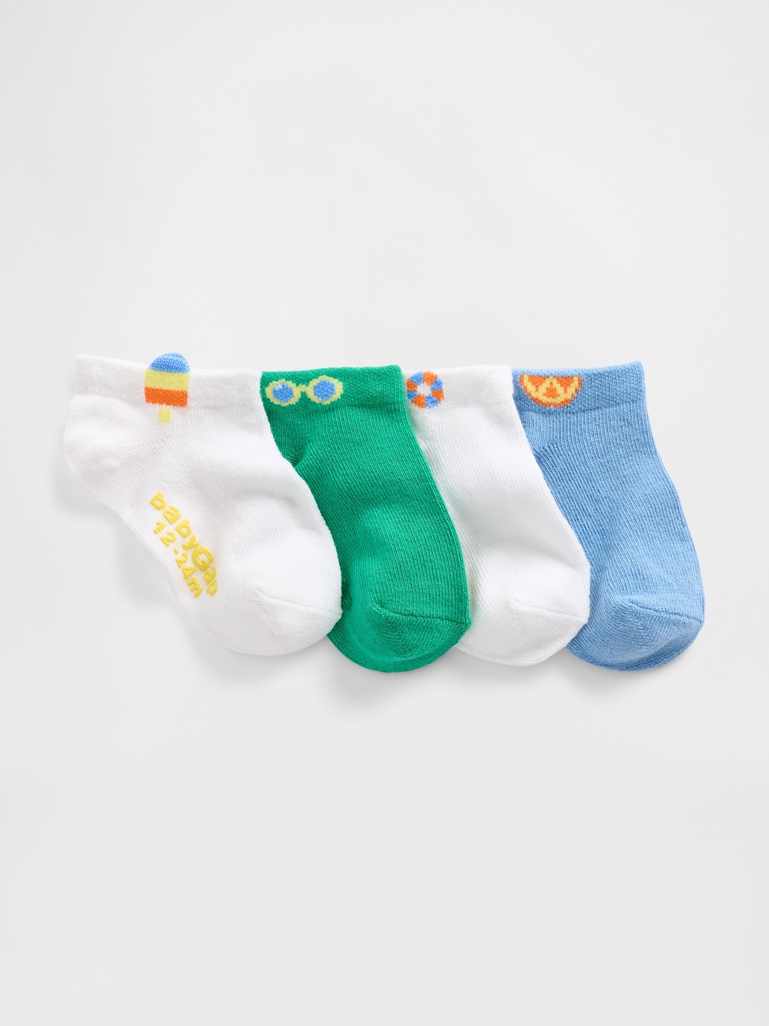 babyGap No-Show Socks (4-Pack) - Multi