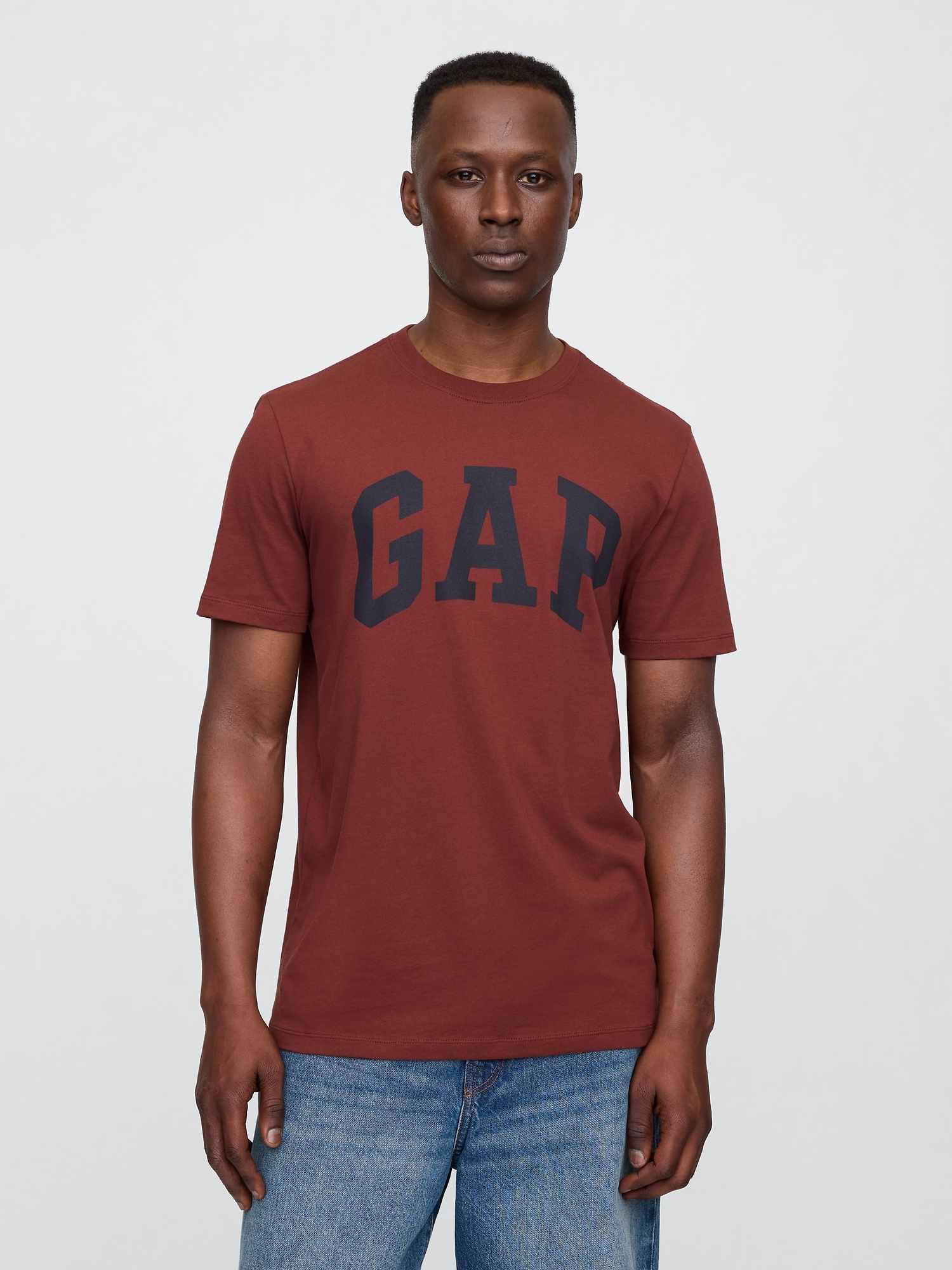 Everyday Soft Gap Logo T-Shirt - Brown