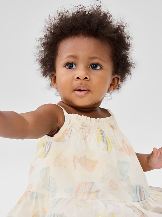 Image number 2 showing, Baby Smocked Squareneck Dress
