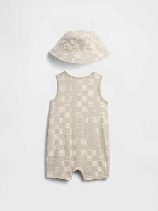Image number 3 showing, Baby Romper Two-Piece Outfit Set