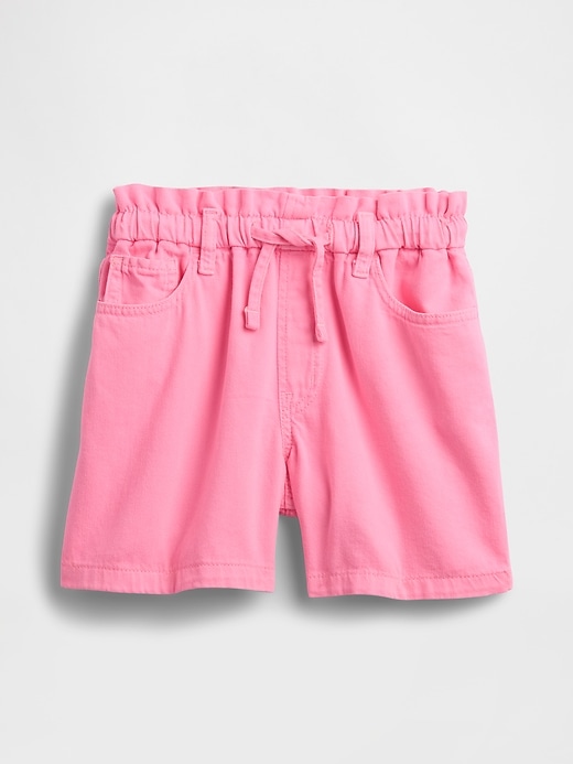 Image number 1 showing, Kids High Rise Relaxed Pull-On Denim Shorts