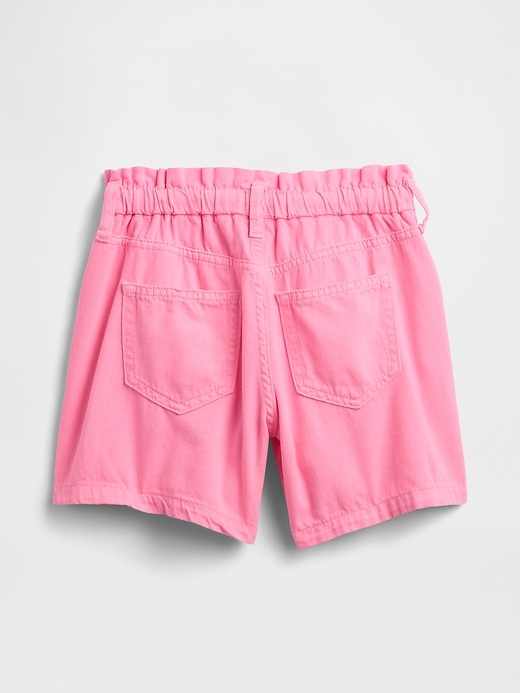 Image number 2 showing, Kids High Rise Relaxed Pull-On Denim Shorts