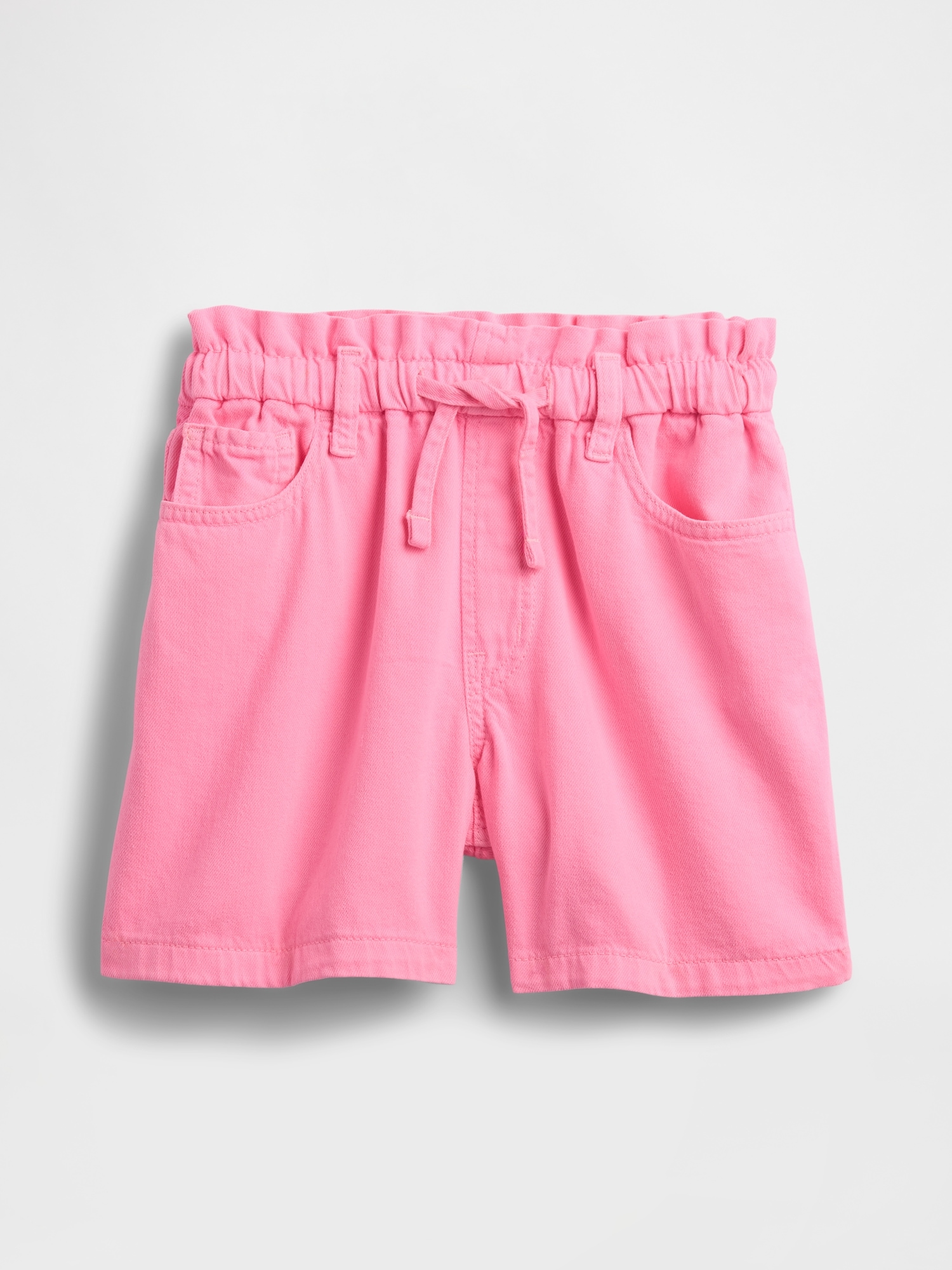 Kids High Rise Relaxed Pull-On Denim Shorts