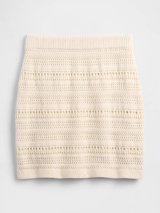 Image number 5 showing, Mixed-Stitch Sweater Mini Skirt