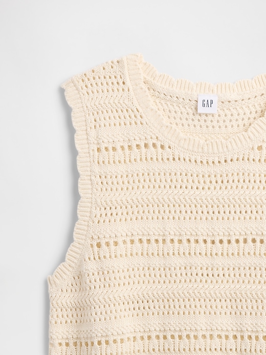 Image number 4 showing, Sleeveless Mixed-Stitch Sweater Tank Top