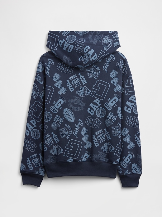 Image number 2 showing, Kids Relaxed Gap Print Hoodie