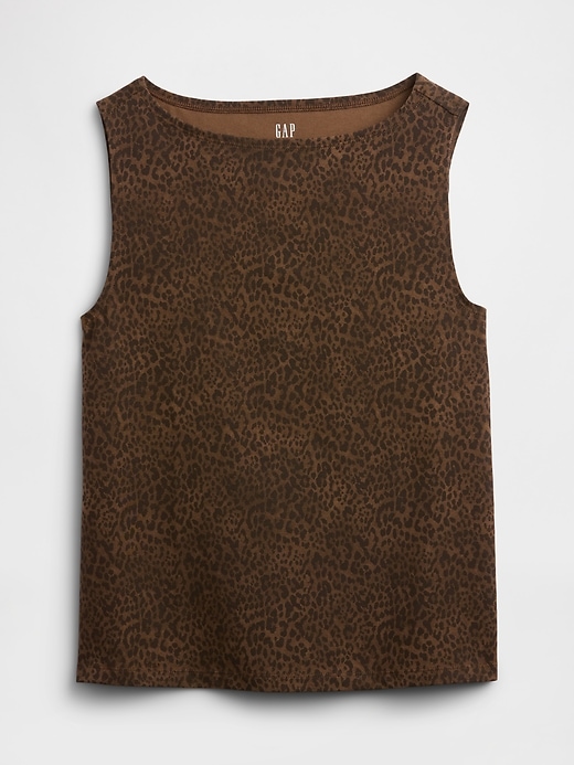 Image number 5 showing, Sleeveless Boatneck Tank Top