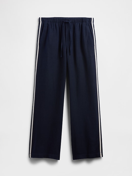 Image number 7 showing, Mid Rise Linen-Blend Wide-Leg Pants