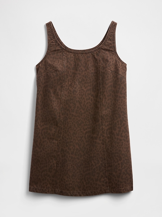 Image number 6 showing, Print Denim Scoopneck Mini Dress