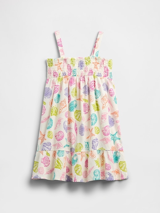Image number 1 showing, babyGap Smocked Linen-Blend Dress