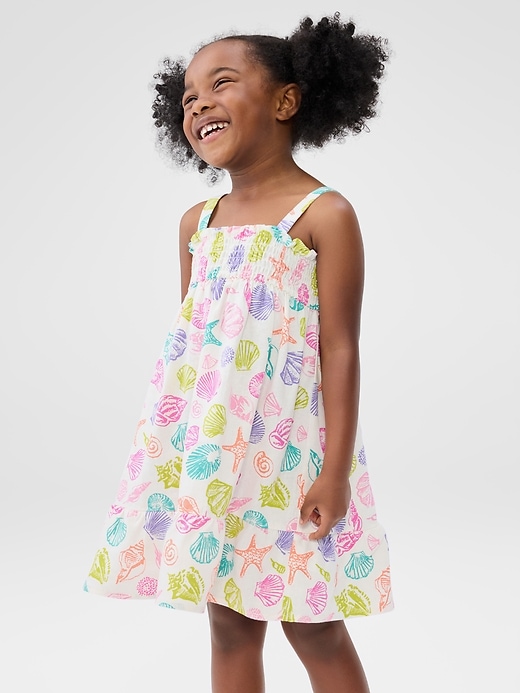 Image number 2 showing, babyGap Smocked Linen-Blend Dress