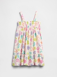 babyGap Smocked Linen-Blend Dress