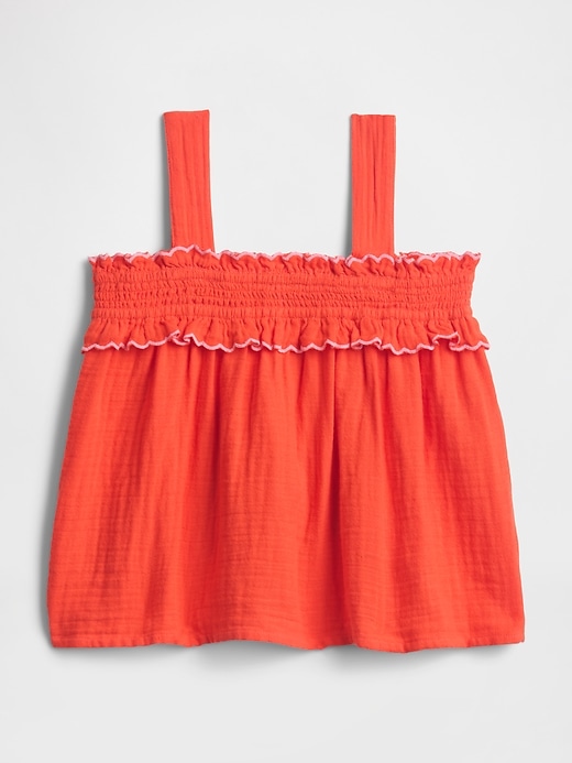 Image number 3 showing, babyGap Gauze Smocked Top