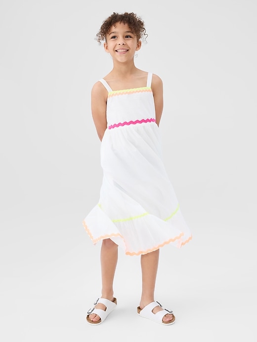 Image number 2 showing, Kids Poplin Midi Dress