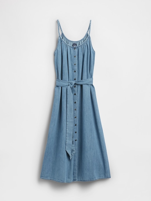 Image number 6 showing, Belted Denim Midi Dress