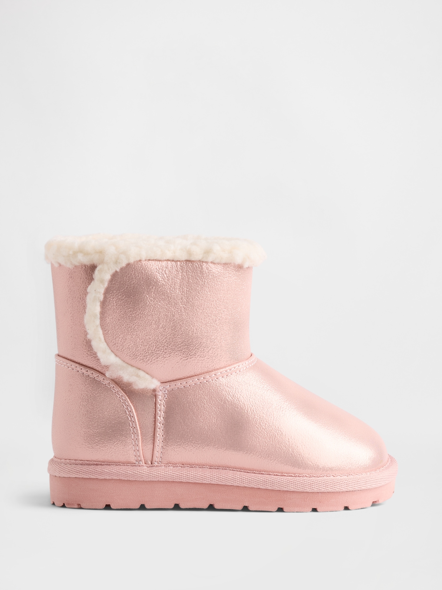 Toddler Cozy Boots - Metallic Pink