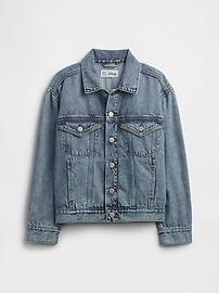 Kids Relaxed Sweatshirt Icon Denim Jacket