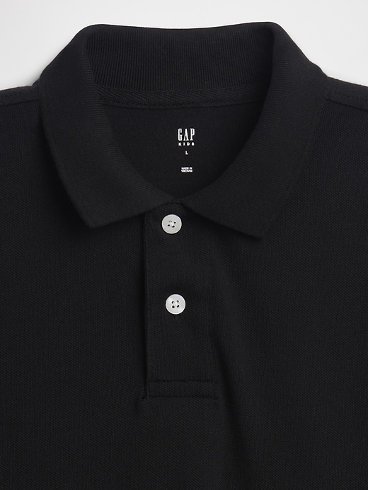 Image number 3 showing, Kids Uniform Pique Polo Shirt