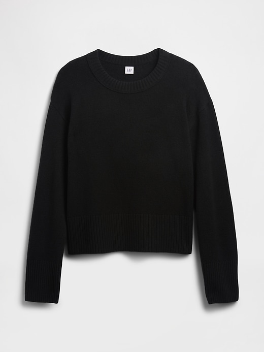 Image number 5 showing, CashSoft Relaxed Crewneck Sweater