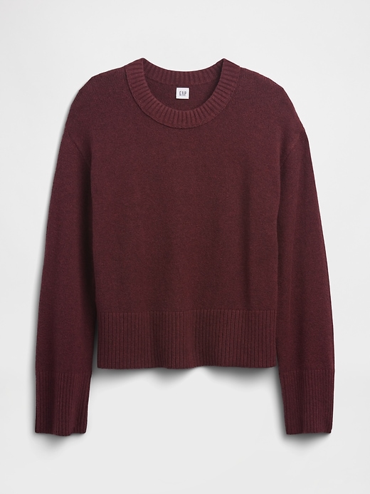 Image number 5 showing, CashSoft Relaxed Crewneck Sweater