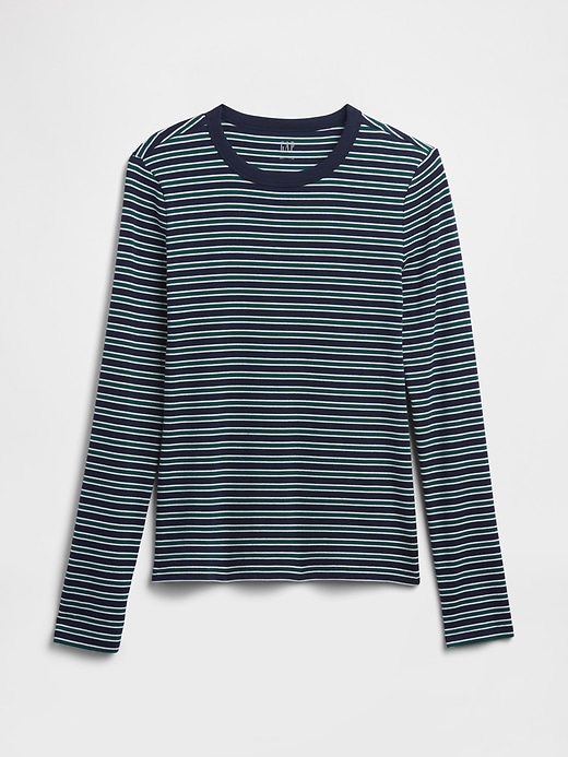 Image number 5 showing, Ribbed Stripe Crewneck T-Shirt