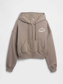 Oversized Gap Graphic Zip Hoodie