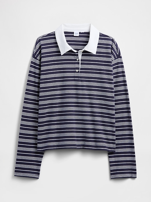 Image number 5 showing, Oversized Stripe Rugby Polo Shirt
