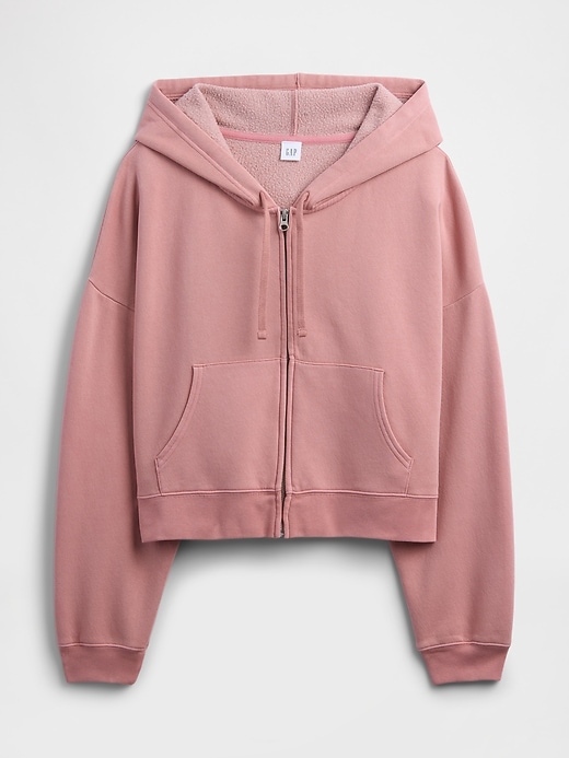 Image number 5 showing, Oversized Fleece Zip Hoodie