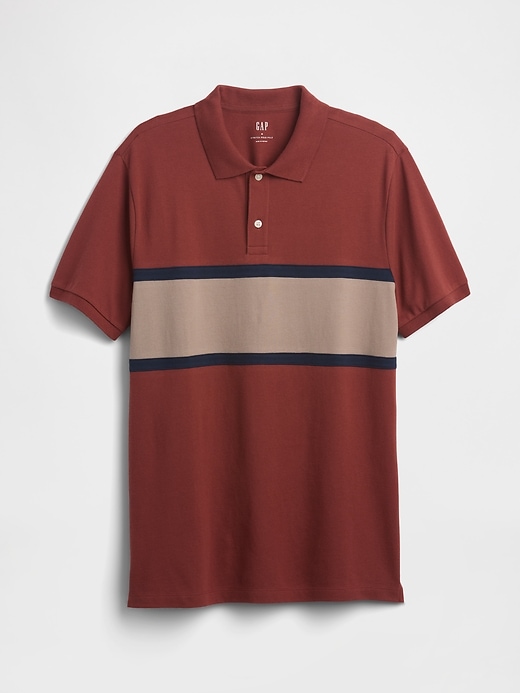 Image number 5 showing, Colorblock Stretch Pique Polo Shirt