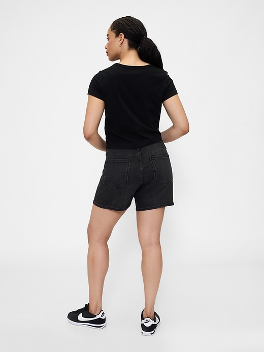 Image number 6 showing, 5" Mid Rise Denim Shorts