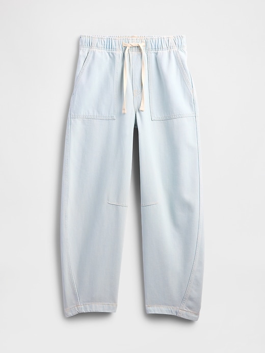 Image number 7 showing, Mid Rise SuperSoft Pull-On Barrel Jeans