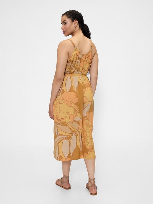 Image number 5 showing, Tie-Waist Scoopneck Maxi Dress