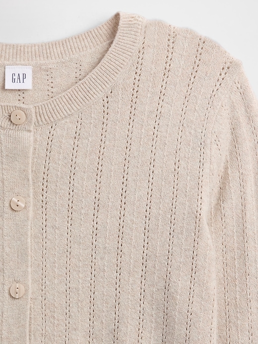 Image number 4 showing, CashSoft Pointelle Cardigan