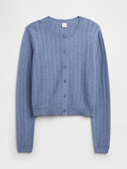 Image number 5 showing, CashSoft Pointelle Cardigan