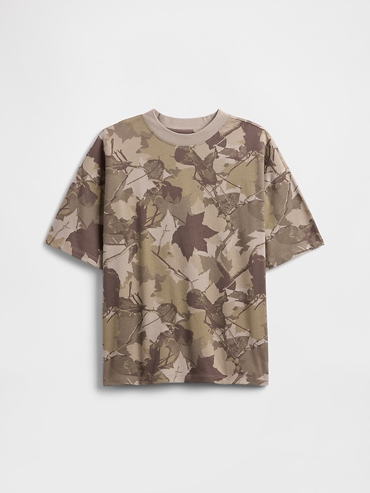 Image number 1 showing, Kids Relaxed Print Crewneck T-Shirt